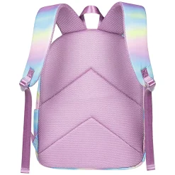 Volkano Quest Rainsoft Silky Backpack And Lunch Cooler, Rainbow