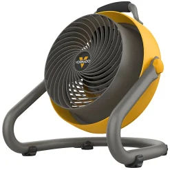 Vornado 293 Heavy-Duty 10-1/4" Blade 3-Speed Large Air Circulator, 17-1/2”H x 16-3/16”W x 15-1/4”D, Yellow