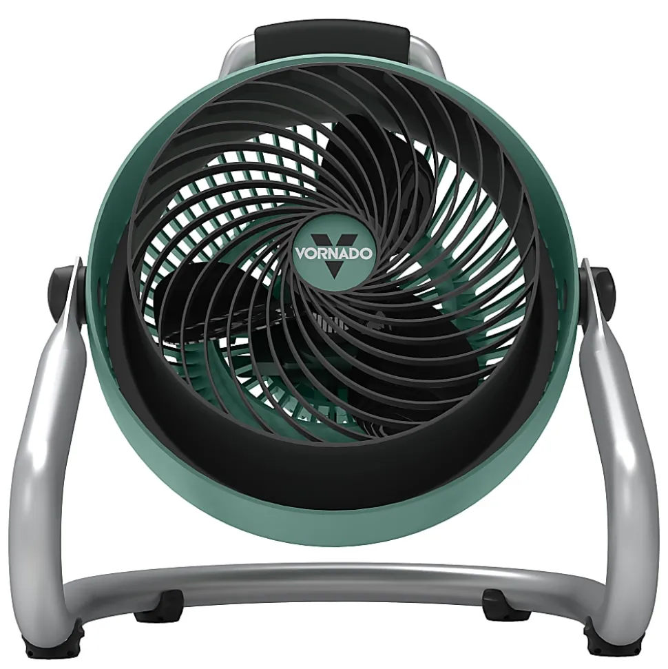 Vornado 293 Heavy-Duty 10-1/4" Blade 3-Speed Large Air Circulator, 17-1/2”H x 16-3/16”W x 15-1/4”D, Green