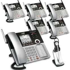 VTech® CM18445 4-Line Small Business Office Phone System, 5-In-1 Bundle