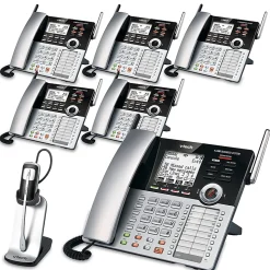 VTech® CM18445 4-Line Small Business Office Phone System, 5-In-1 Bundle