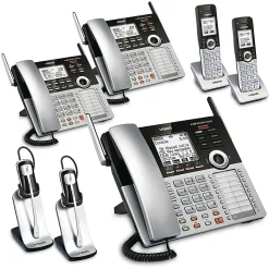 VTech® CM18445 4-Line Small Business Office Phone System, 2 x 3 Bundle