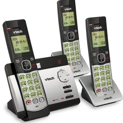VTech® CS5129-3 DECT 6.0 Expandable Cordless Phone With Digital Answering System