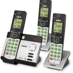 VTech® CS5129-3 DECT 6.0 Expandable Cordless Phone With Digital Answering System