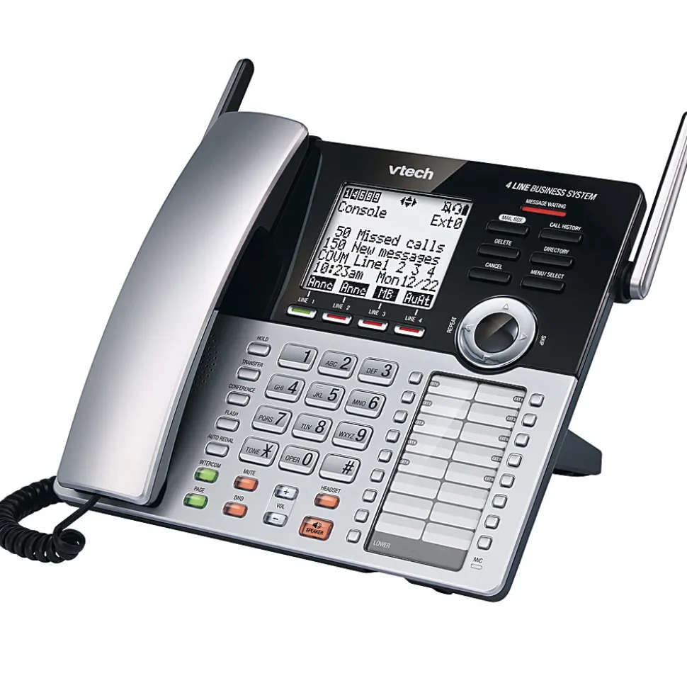 VTech® DECT 6.0 Expandable Corded Small Business Phone System Main Console, CM18445