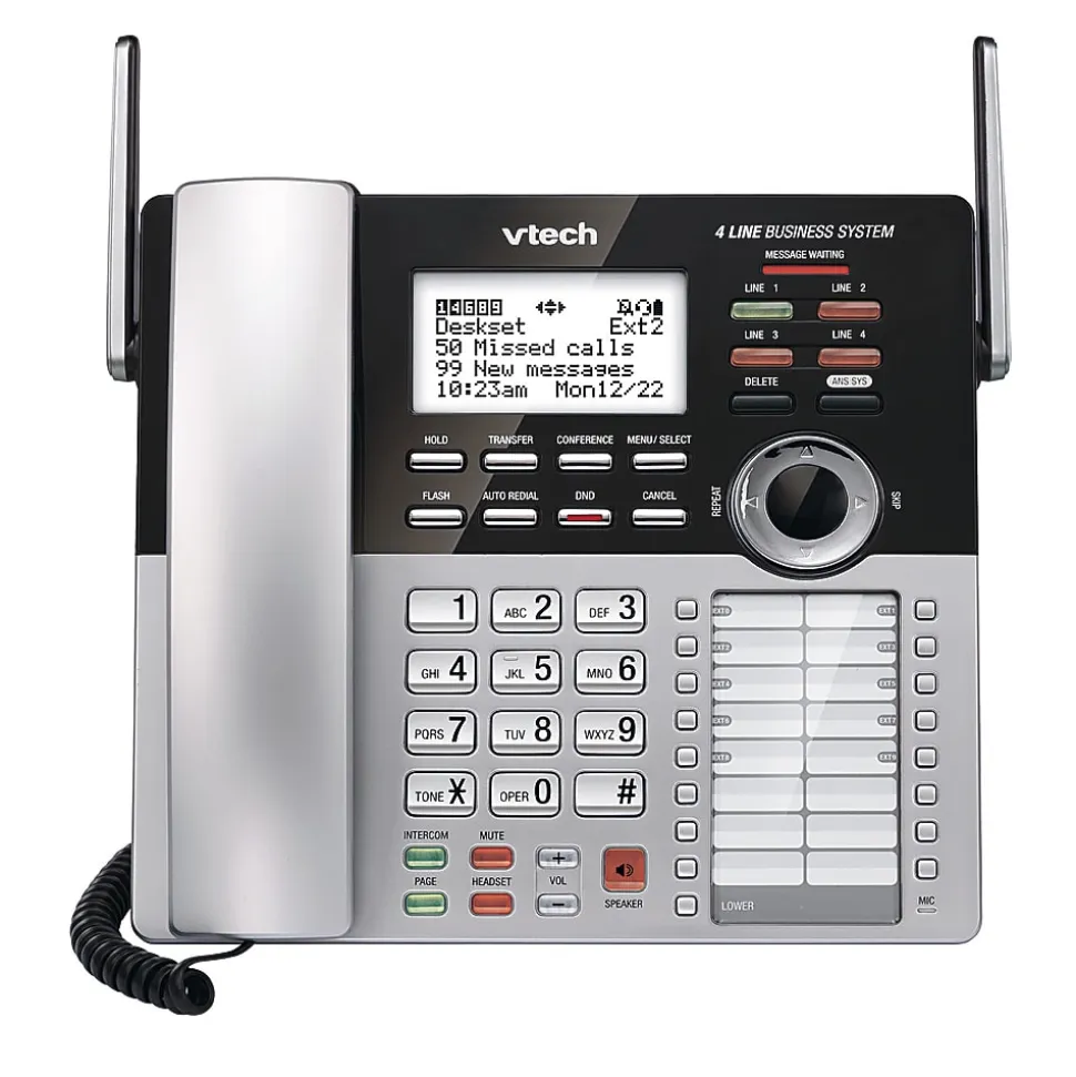 VTech® DECT 6.0 Expansion Deskset For VTech Small Business Main Console, CM18245