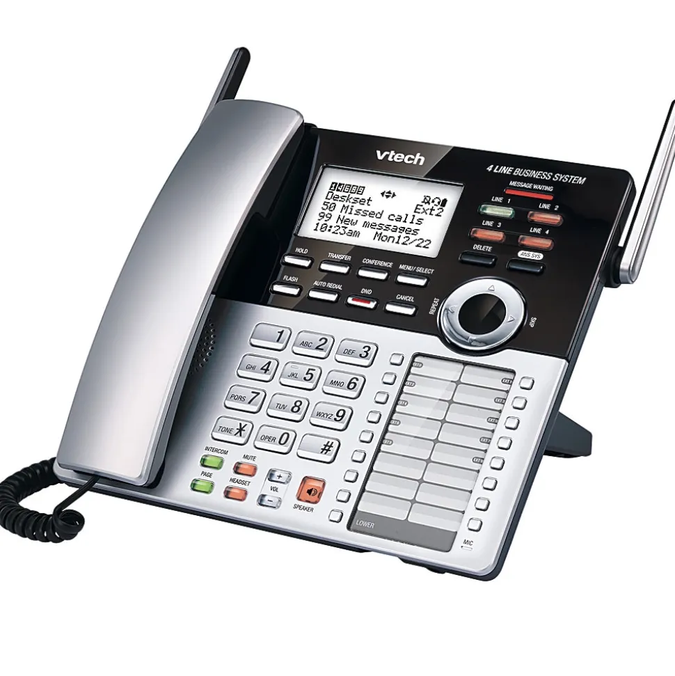 VTech® DECT 6.0 Expansion Deskset For VTech Small Business Main Console, CM18245