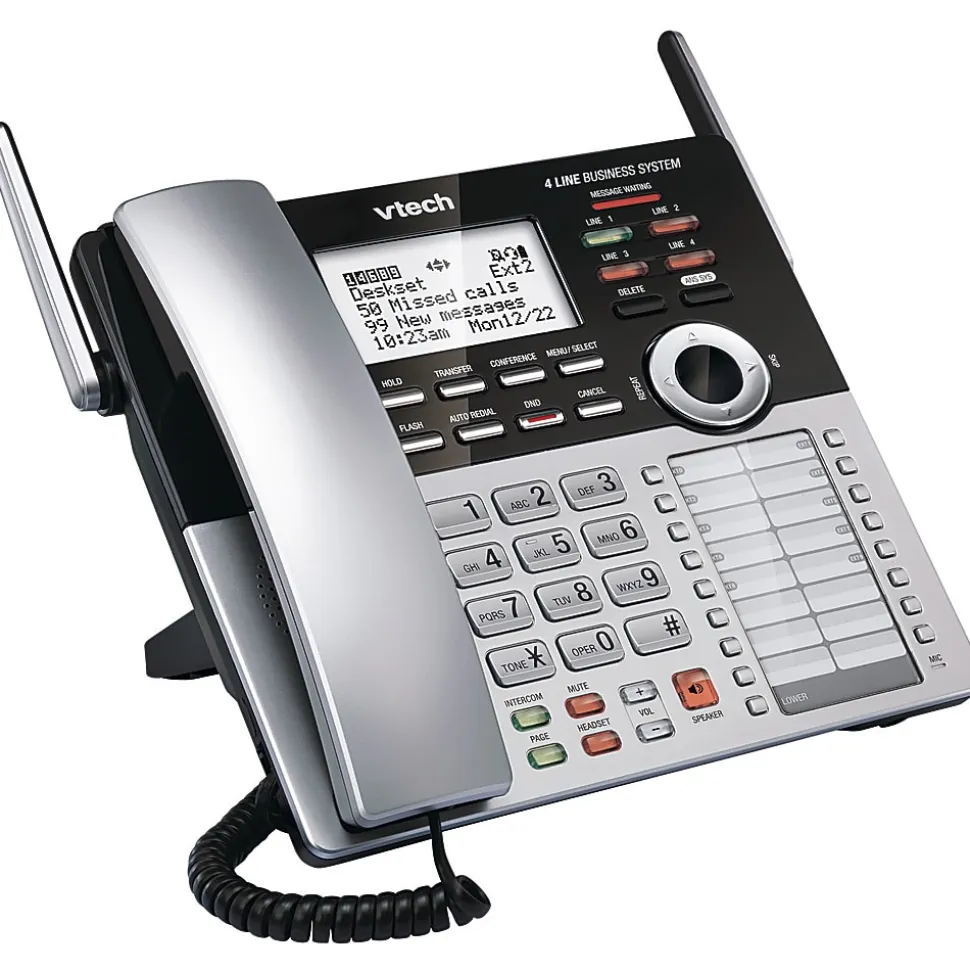 VTech® DECT 6.0 Expansion Deskset For VTech Small Business Main Console, CM18245