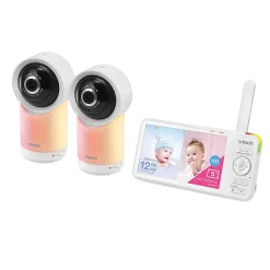 VTech Smart Wi-Fi 1080p 2-Camera 360°-Pan-And-Tilt Video Baby Monitor System With 5" Display, RM57662HD