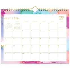 Wall Calendar AG Multi Color Smoke - 11x8.75 AY26-27 Monthly Safety Wirebound -