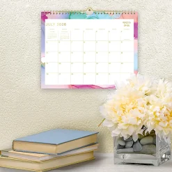 Wall Calendar AG Multi Color Smoke - 11x8.75 AY26-27 Monthly Safety Wirebound -