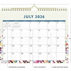 Wall Calendar BS Star Confetti Bright - 11x8.75 AY26-27 Monthly