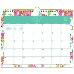 Wall Calendar DD Peyton White - 11x8.75 AY26-27 Monthly Safety Wirebound -