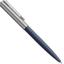 Waterman® Allure Deluxe Ballpoint Pen, Medium Point, 0.7 mm, Blue Lacquer Barrel, Blue Ink