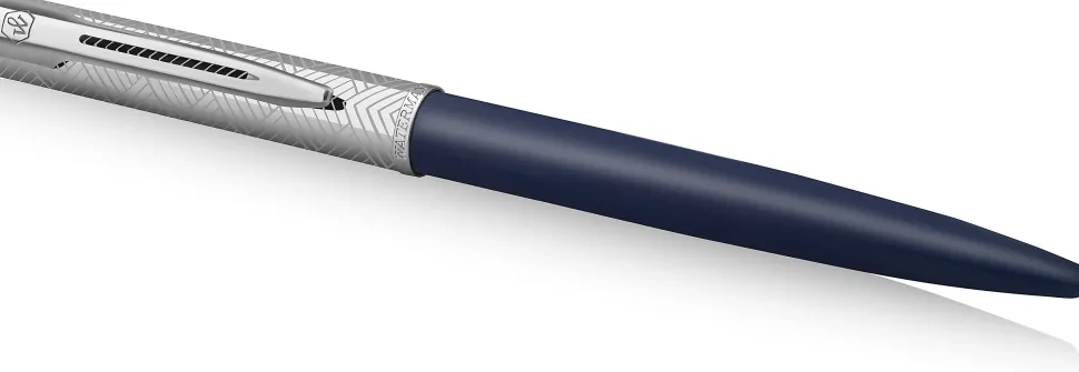 Waterman® Allure Deluxe Ballpoint Pen, Medium Point, 0.7 mm, Blue Lacquer Barrel, Blue Ink