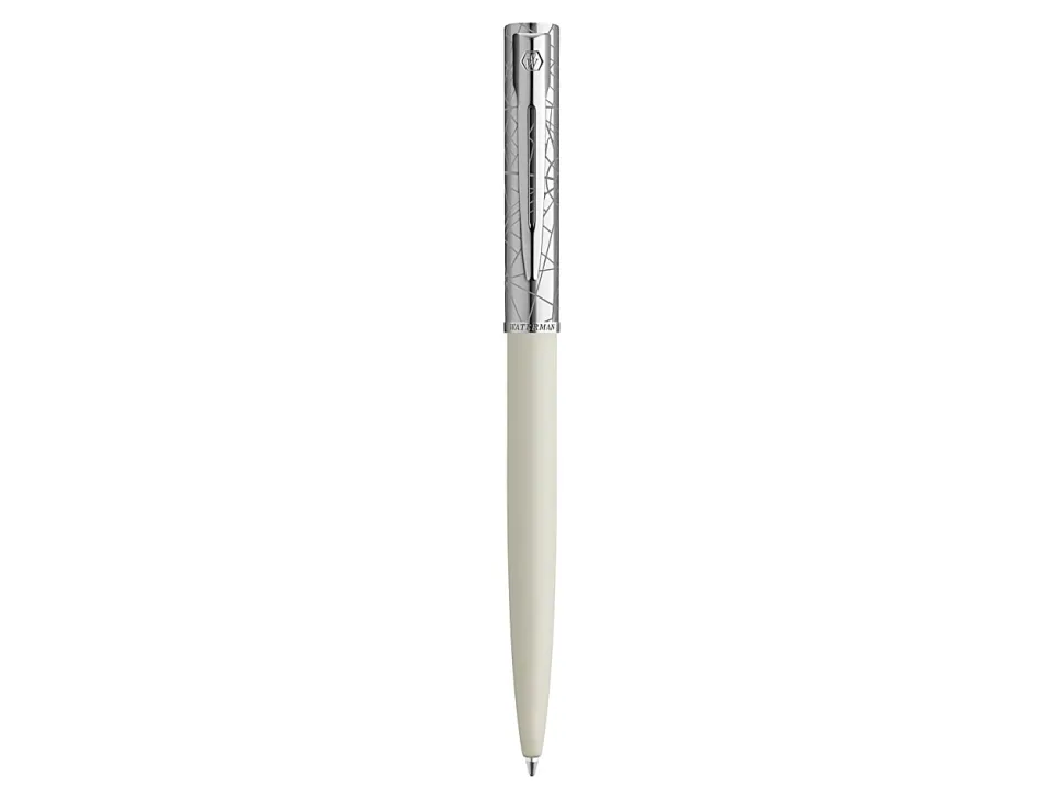 Waterman® Allure Deluxe Ballpoint Pen, Medium Point, 0.7 mm, White Lacquer Barrel, Blue Ink