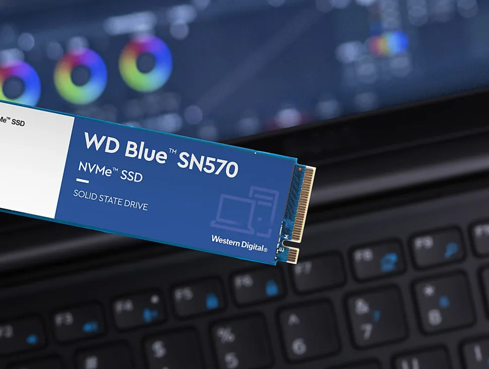 WD BLUE SN570 NVMe™ Internal SSD, 500GB, Blue