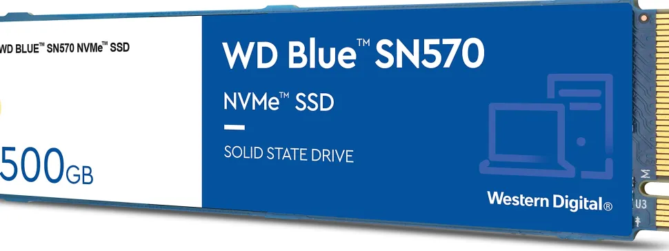 WD BLUE SN570 NVMe™ Internal SSD, 500GB, Blue