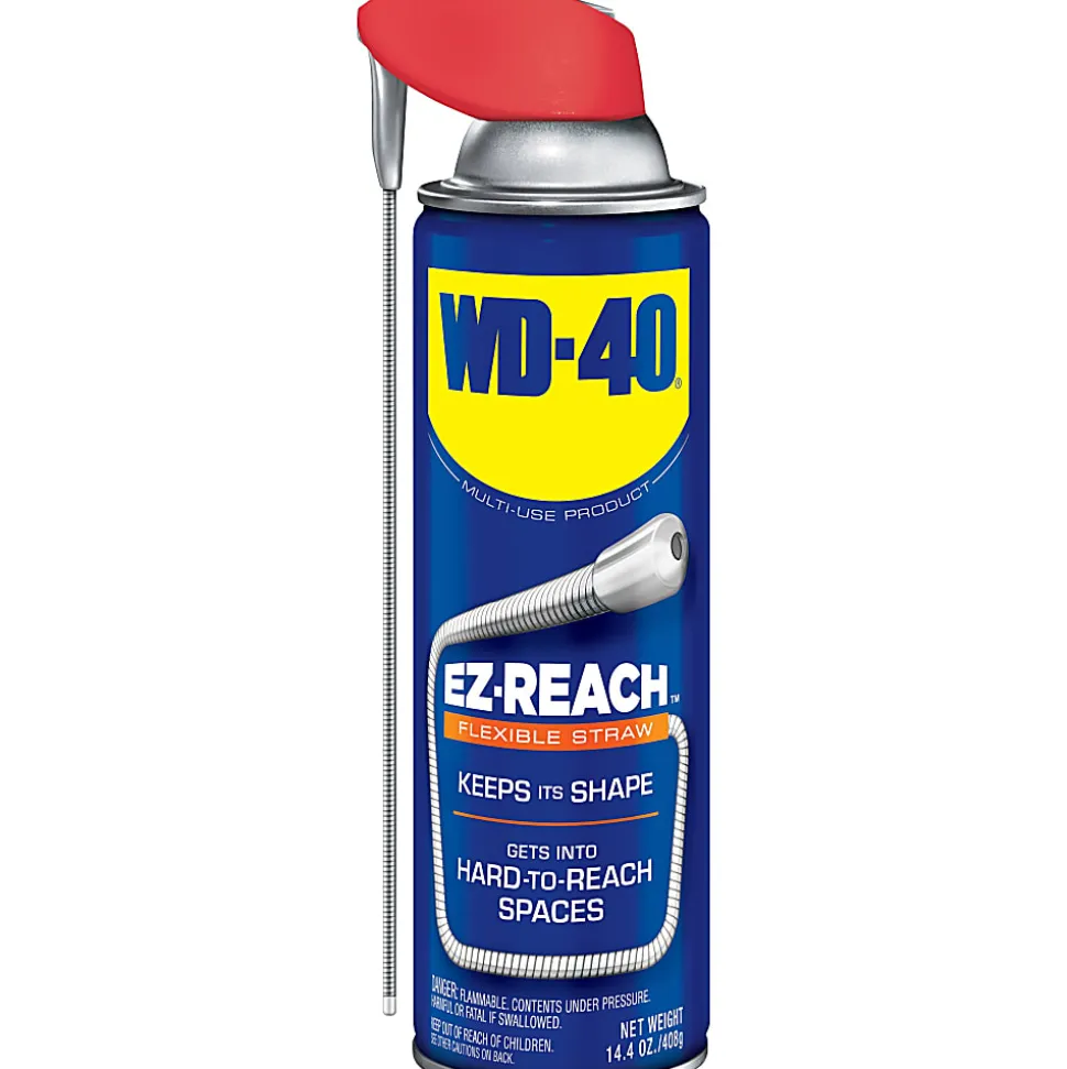 WD-40 EZ Reach Flexible Straw Lubricant - 14.4 fl oz (0.5 quart) - Corrosion Resistant, CFC-free, Mercur - 49019