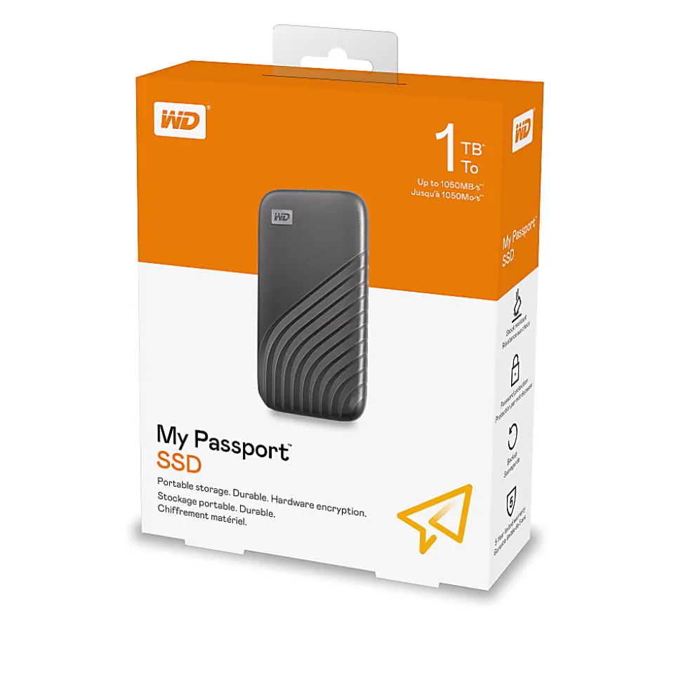 WD My Passport™ External SSD, 1TB, Gray