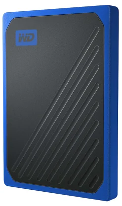 WD My Passport Go Portable SSD, 500GB, Black/Blue
