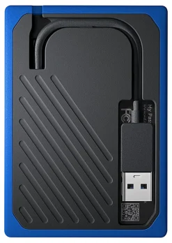 WD My Passport Go Portable SSD, 500GB, Black/Blue