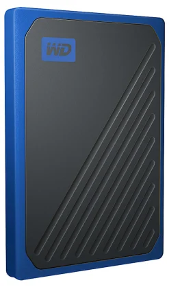 WD My Passport Go Portable SSD, 500GB, Black/Blue