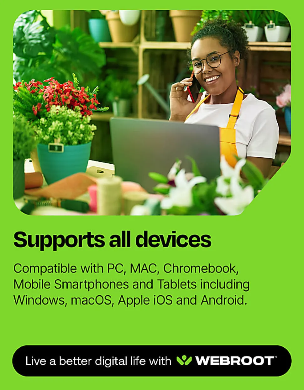 Webroot - Internet Security Plus + Antivirus Protection - 3 Devices -1 Year Download - Android, Apple iOS, Chrome, Mac OS, Windows
