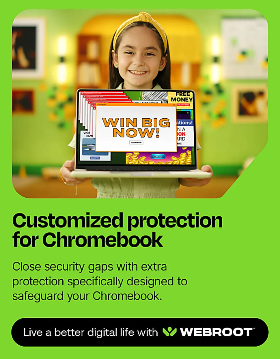 Webroot - Internet Security Plus + Antivirus Protection - 3 Devices -1 Year Download - Android, Apple iOS, Chrome, Mac OS, Windows