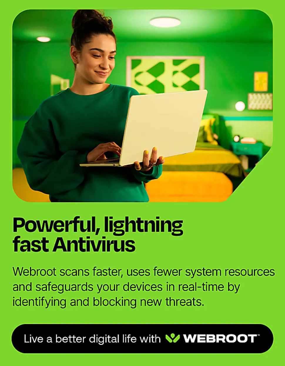 Webroot Internet Security with Antivirus Protection | 3 Device | 1 Year Subscription