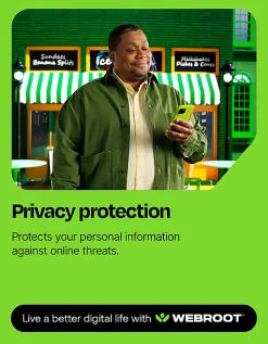 Webroot Internet Security with Antivirus Protection | 3 Device | 1 Year Subscription
