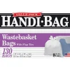 Webster Draw 'n Tie 0.6 mil Handi Bag Waste Liners, 8 Gallons, 21 1/2" x 24", White, Box Of 130