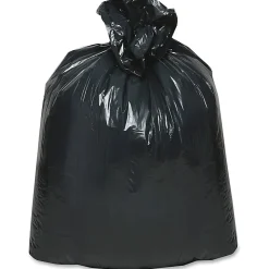 Webster® EarthSense® 0.65 mil Trash Bags, 16 gal, 24"H x 31"W, 75% Recycled, Black, 500 Bags