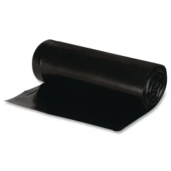 Webster EarthSense Star Bottom Commercial Can Liners, 1.25 mil, 40 To 45 Gallons, 75% Recycled, Black, Box Of 100 Liners