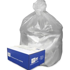 Webster High-Density Resin Commercial Trash Can Liners, 10 Gallon, Natural, Pack Of 1,000 Liners