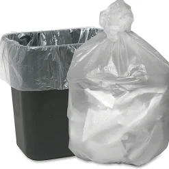 Webster® 0.2 mil Trash Bags, 11 gal, 24"H x 24"W, Natural, 1000 Bags