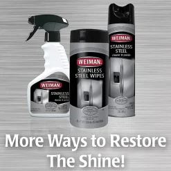Weiman® Stainless Steel Cleaner And Polish Aerosol Spray, 17 Oz Can