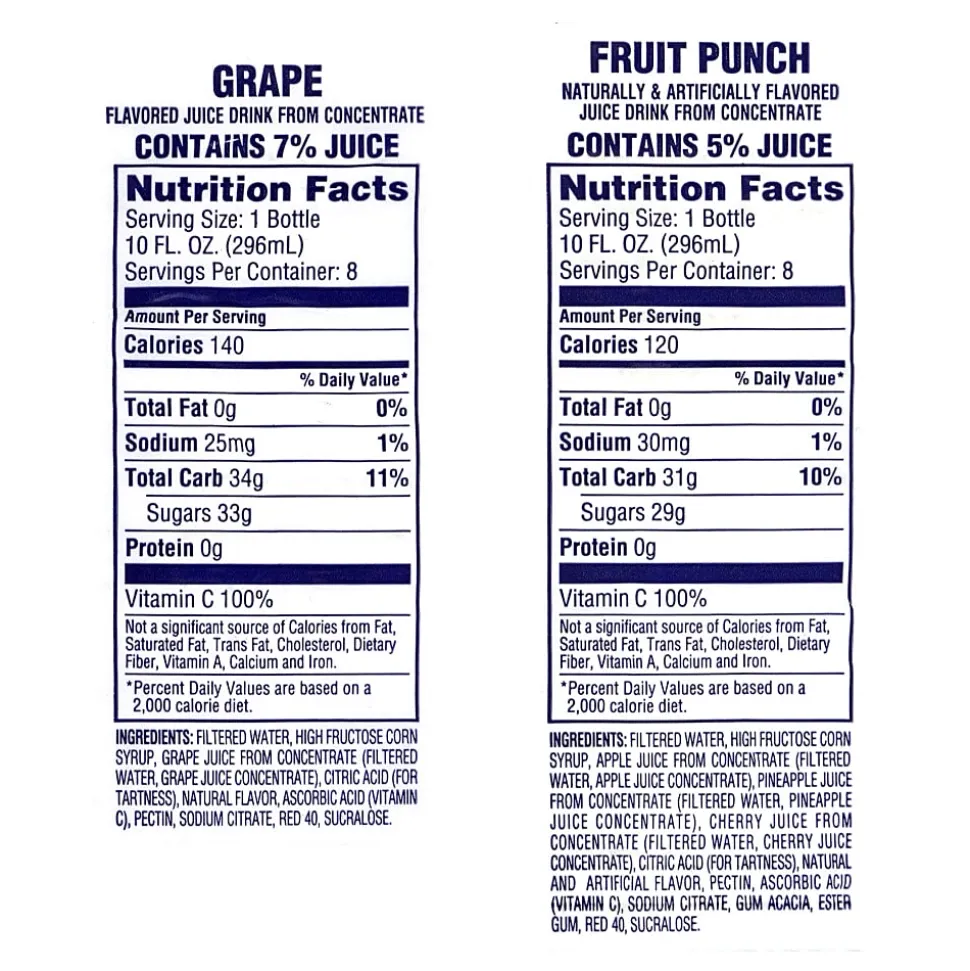 Welch's Juice, 10 Oz, Assorted Flavors, Pack Of 24 Bottles