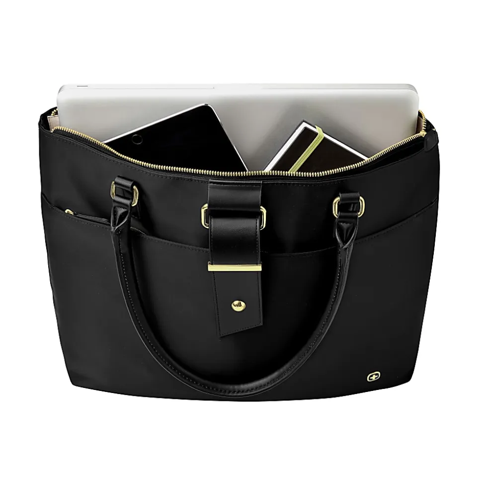 Wenger® Ana Laptop Tote With 15.6" Laptop Pocket, Black