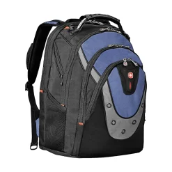 Wenger® Ibex Laptop Backpack, Black/Blue