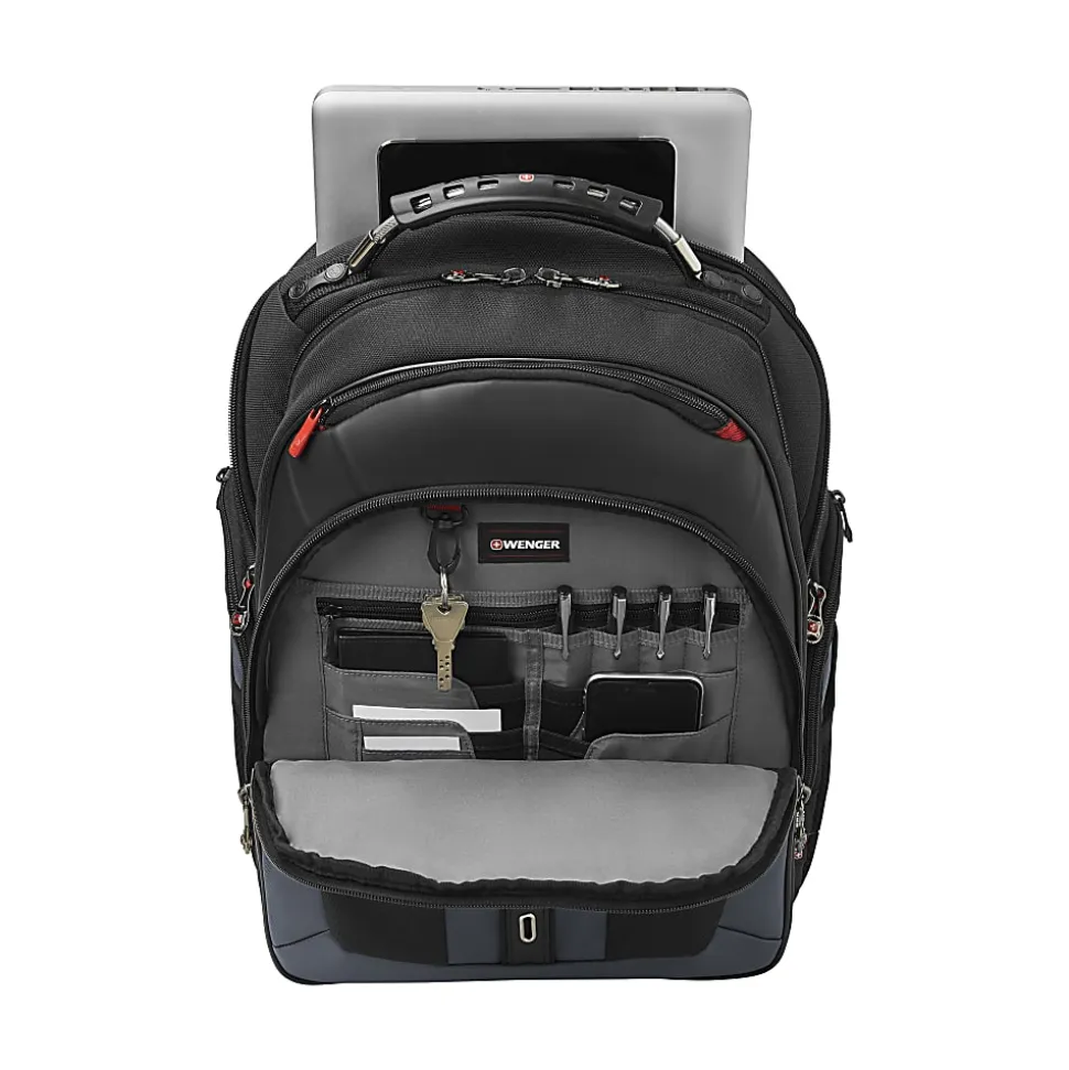 Wenger® Pegasus 17" Laptop Backpack, Blue/Black