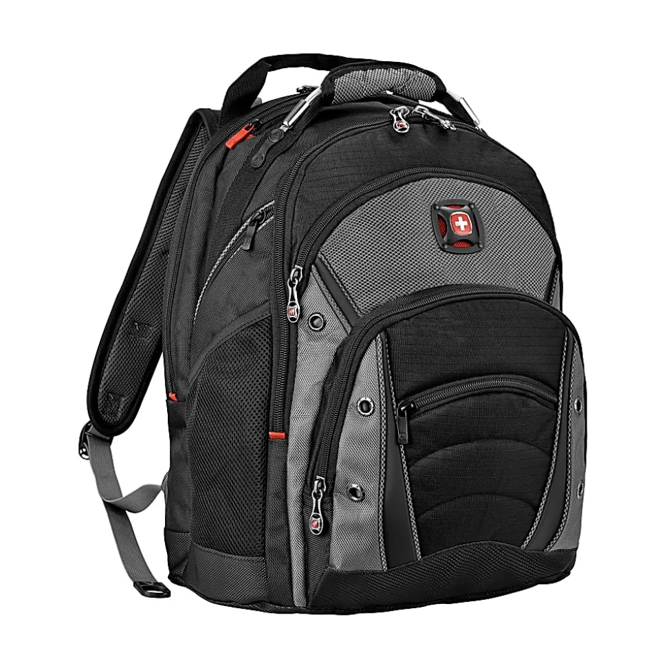 Wenger® Synergy Laptop Backpack, Black/Gray