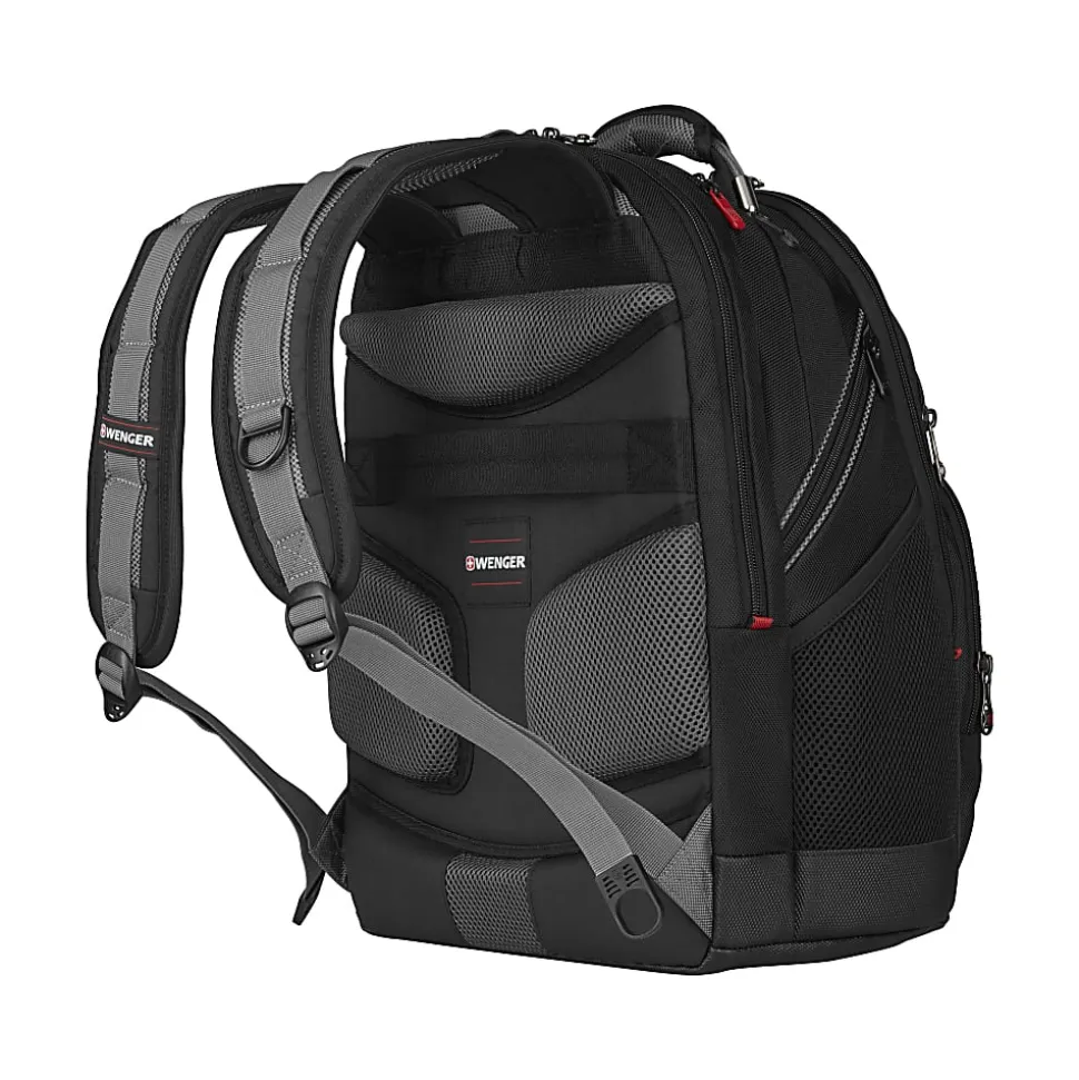 Wenger® Synergy Laptop Backpack, Black/Gray