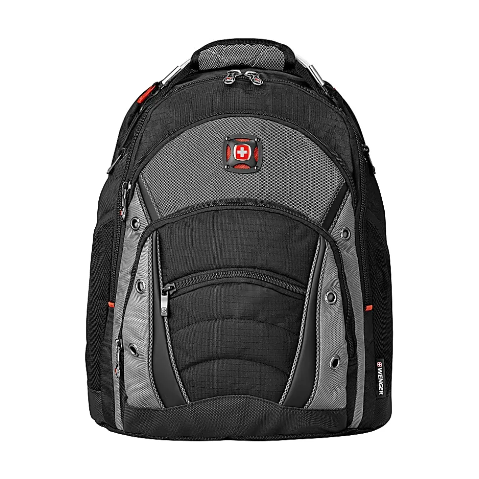 Wenger® Synergy Laptop Backpack, Black/Gray