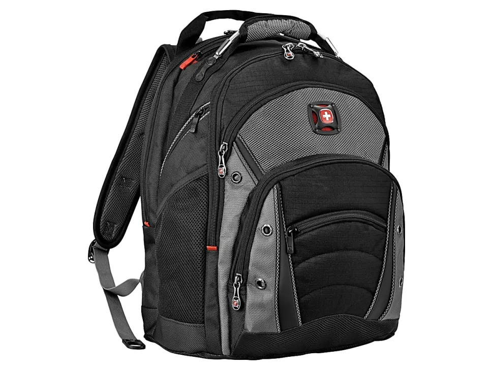 Wenger® Synergy Laptop Backpack, Black/Gray