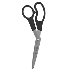 Westcott® All-Purpose Value Stainless Steel Scissors, 8", Bent, Black