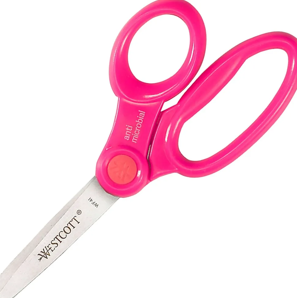 Westcott® Anti-Microbial Kids Scissors, 5", Blunt, Assorted Colors