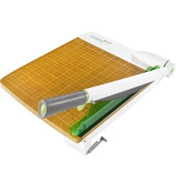Westcott® CarboTitanium Guillotine Heavy-Duty Trimmer, 12", White/Green