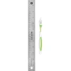 Westcott CarboTitanium Paper Trimmer/Ruler Combo, 8", White/Green