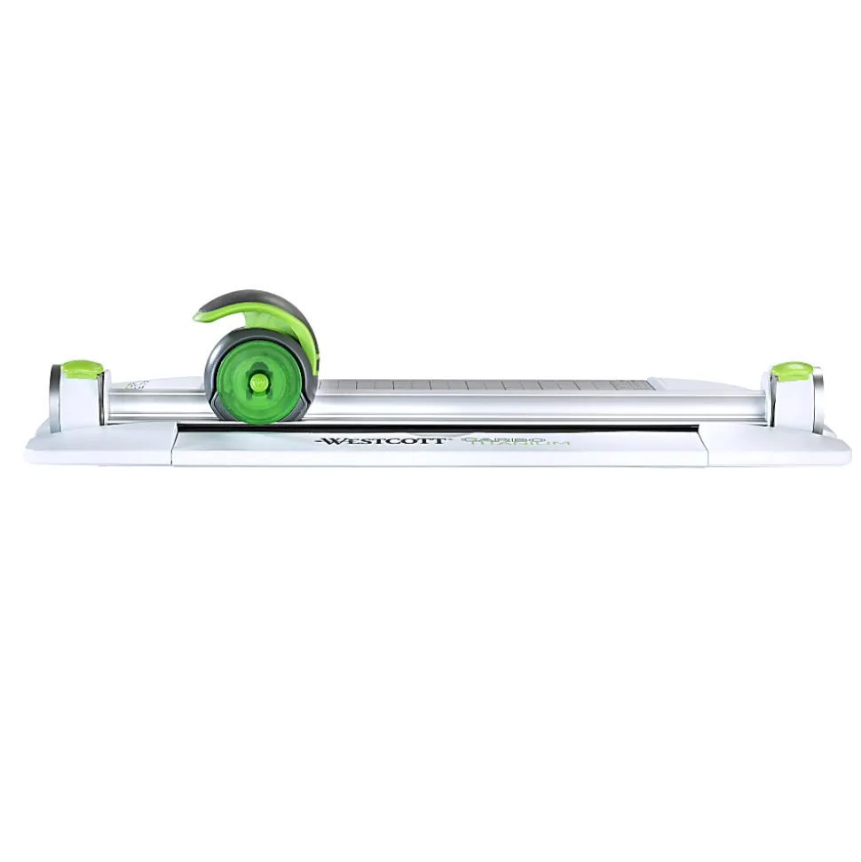 Westcott® CarboTitanium Rotary Trimmer, 12", White/Green